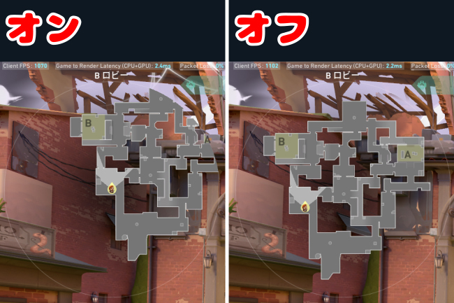 中央に固定比較